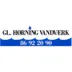 Logo for Gl. Hørning Vandværk med telefonnummer